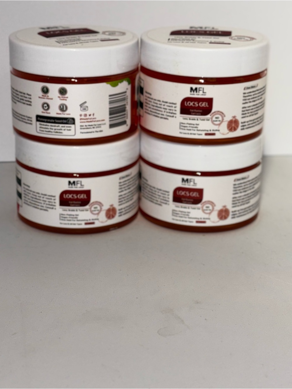 Made for Locs Gel Bundle of 4-Sealed-Pomegranate Scent